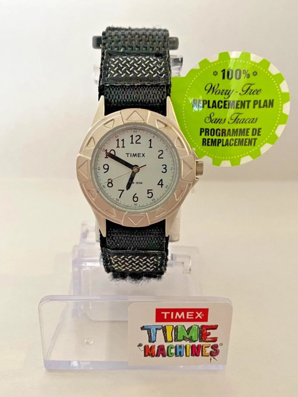 Timex Time Machines Kids Analog Watch Velcro Strap New T79051 NIB